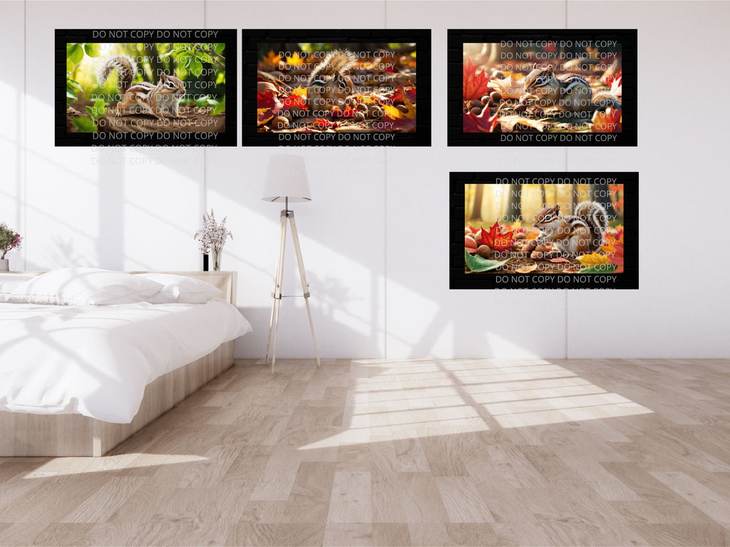 Chipmunk Digital Art in PDF SVG PNG File Formats