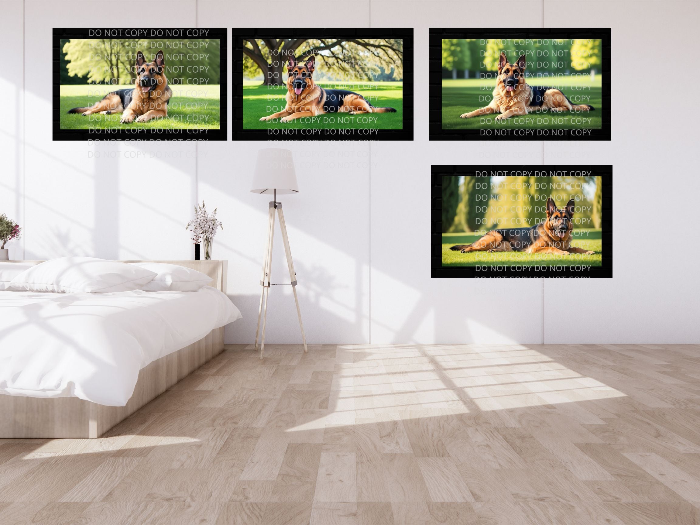 German Shepard Digital Art in PDF SVG PNG File Formats