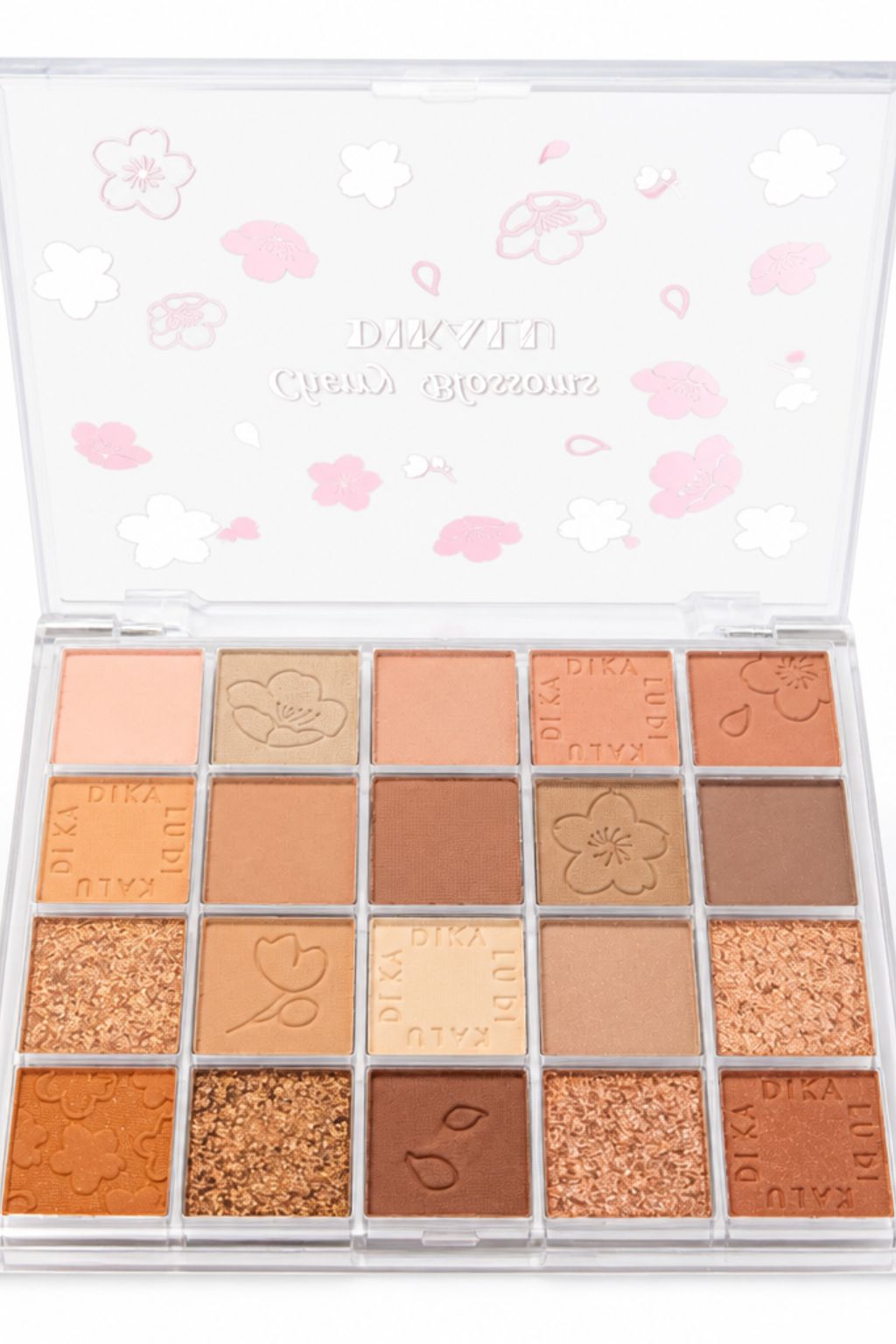 DIKALU Cherry Blossoms Eyeshadow Palette – 20 Earth Tone Matte & Shimmer Shades