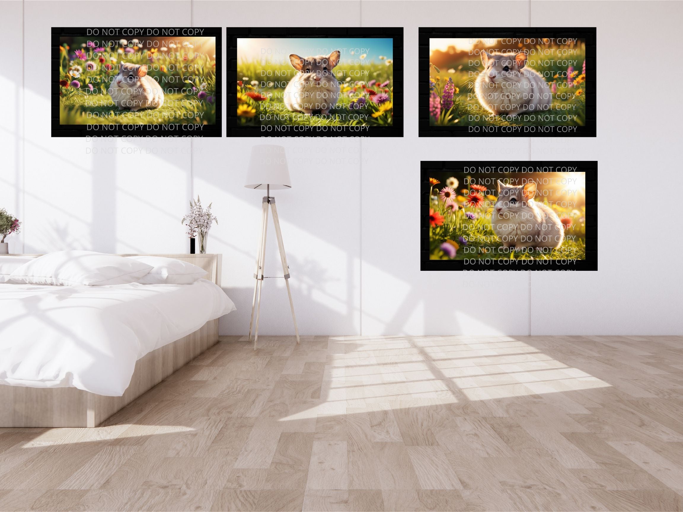 Chinchilla Digital Art in PDF SVG PNG File Formats