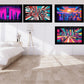 Abstract City Digital Art in PDF SVG PNG File Formats