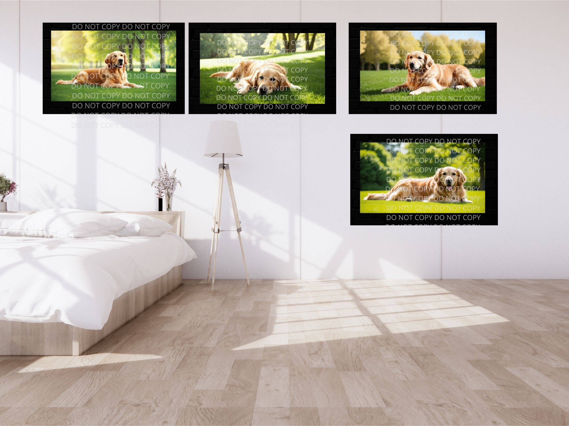 Golden Retriever Digital Art in PDF SVG PNG File Formats