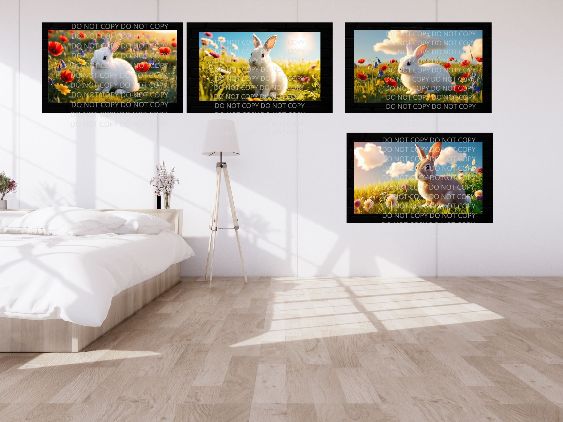 Bunny Digital Art in PDF SVG PNG File Formats