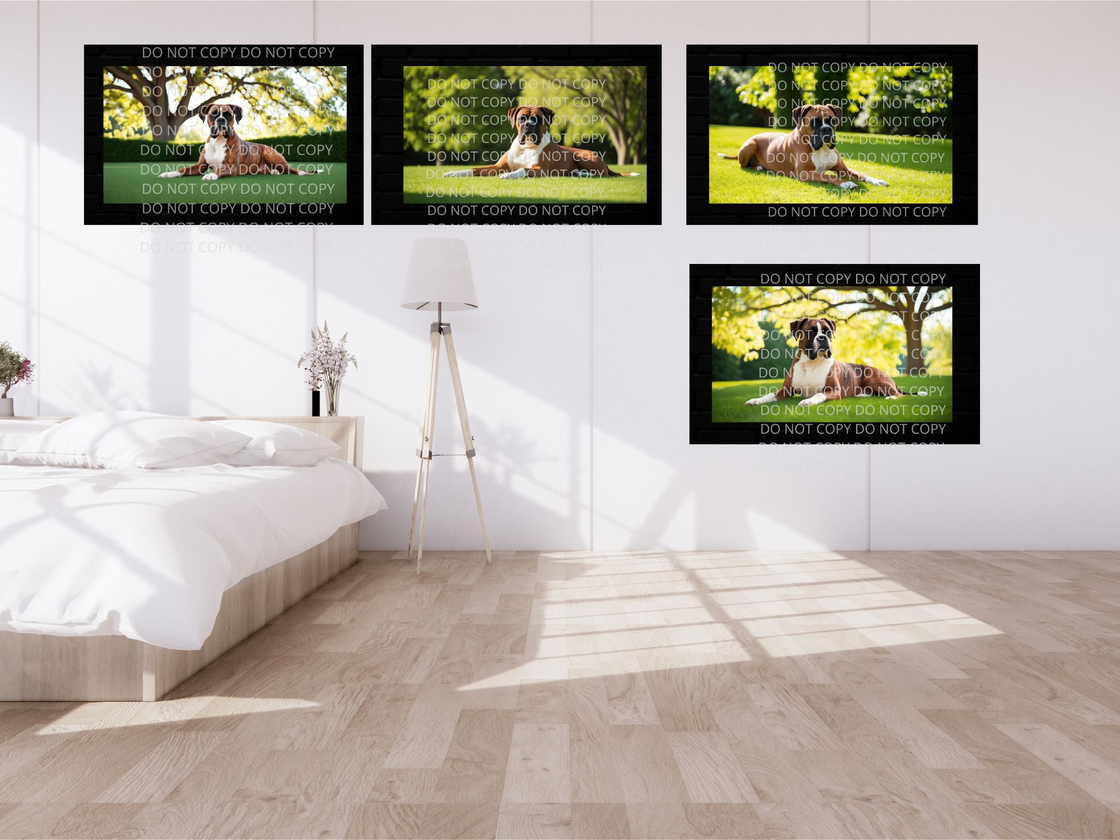 Boxer Dog Digital Art in PDF SVG PNG File Formats