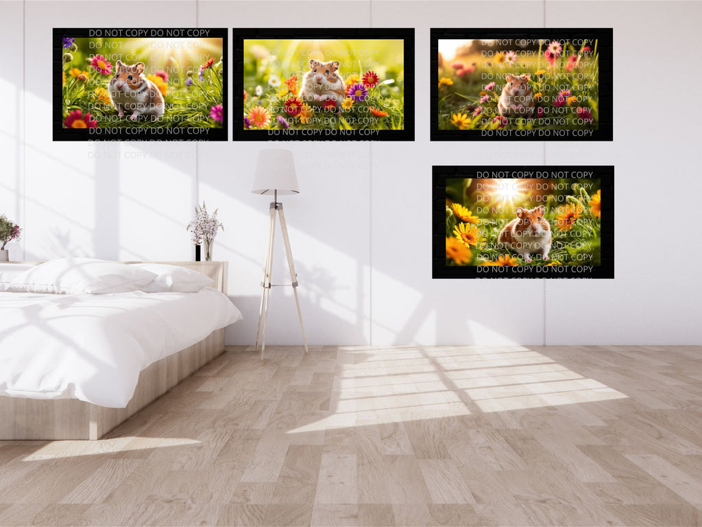 Hamster Digital Art in PDF SVG PNG File Formats