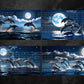 Dolphins at Night Digital Art in PDF SVG PNG File Formats