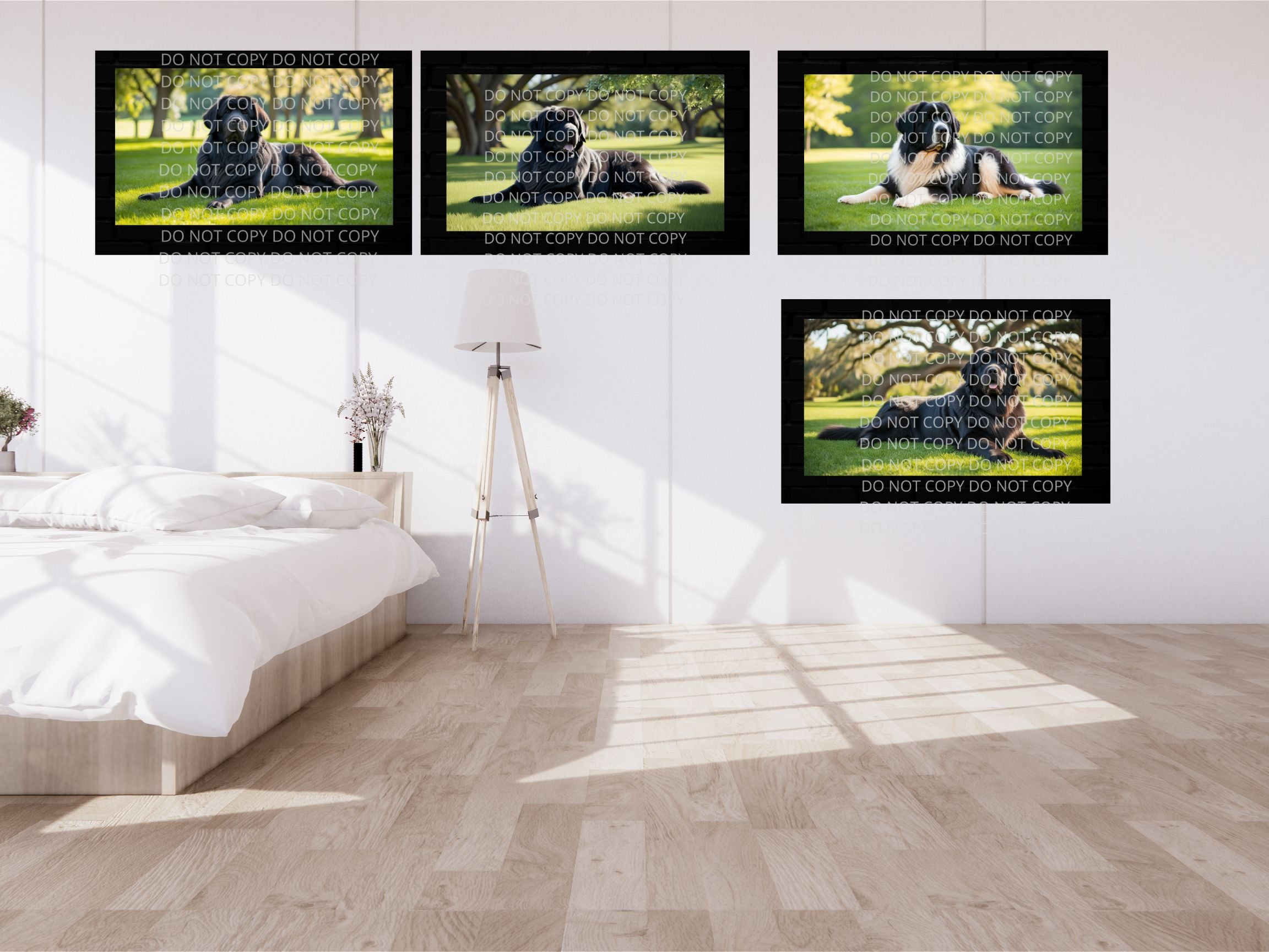 Newfoundland Dog Digital Art in PDF SVG PNG File Formats