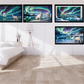 White Fox Northern Lights Digital Art in PDF SVG PNG File Formats