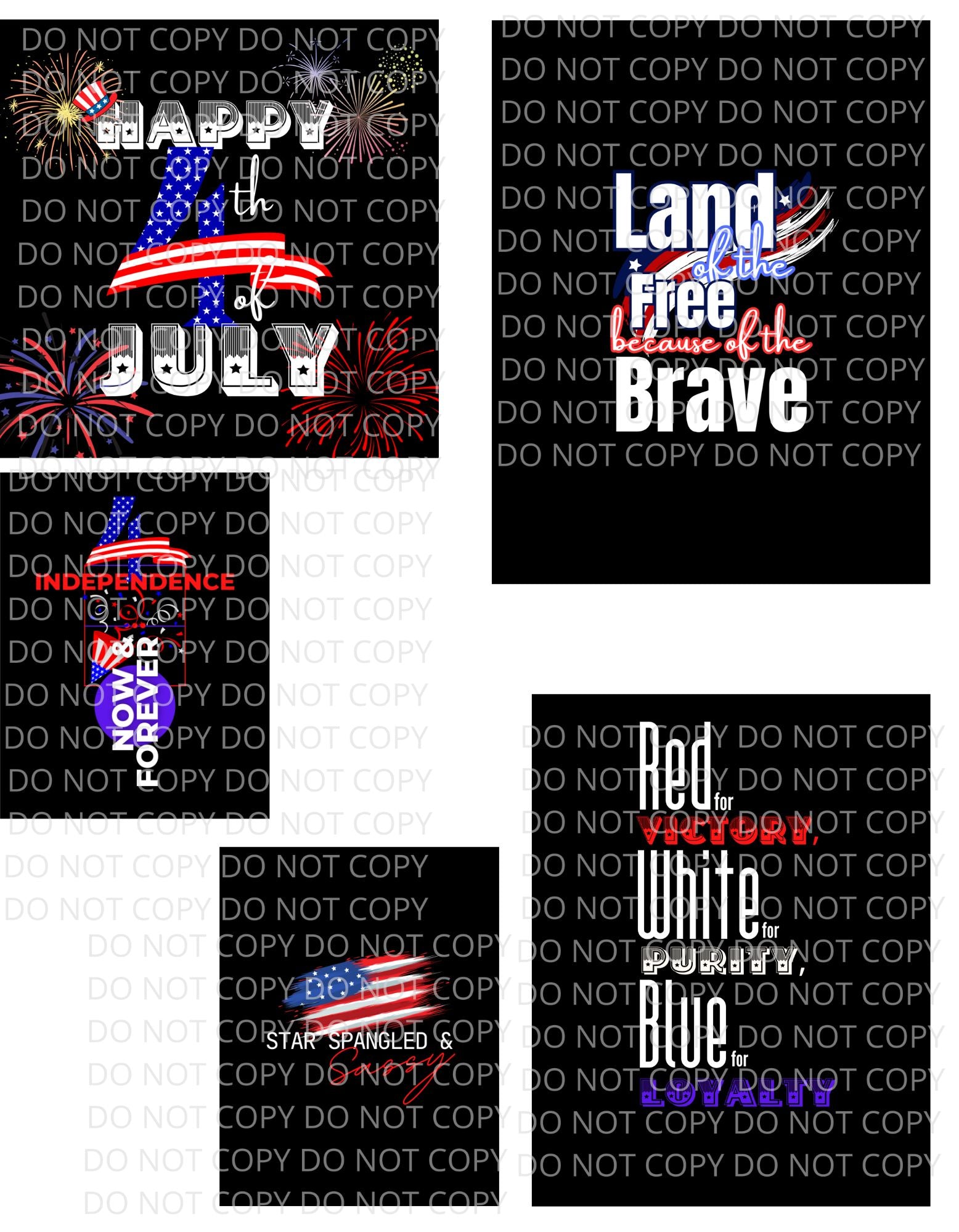 DIY Independence Day Black Background Files in PNG PDF SVG JPG
