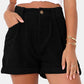 Full Size High Waist Shorts with Pockets
