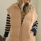 Zip Up Vest Coat with Pockets