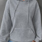 Full Size Dropped Shoulder Pocketed Hoodie