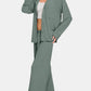 Zenana Button Down Long Sleeve Top and Pants Lounge Set