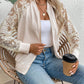 Lace Baseball Collar Zip Up Jacket