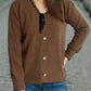 Tied V-Neck Long Sleeve Sweater