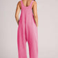 Wide Strap Jumpsuit with Pockets