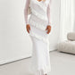 Devine Ruffled Surplice Long Sleeve Maxi Dress
