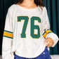 Number 76 Round Neck Long Sleeve Top