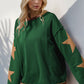 Double Take Star Patched Long Sleeve Sweatshirt