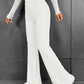 Ribbed High Waist Bootcut Pants