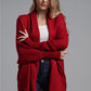 Open Front Batwing Sleeve Cardigan