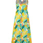 Full Size Twisted Printed V-Neck Cami Dress