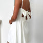 Devine Bow Back Square Neck Mini Dress