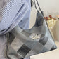 PU Leather Color Block Shoulder Bag