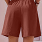 Full Size Pocketed Elastic Waist Shorts