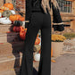 Perfee V-Neck Long Sleeve Top and Pants Set