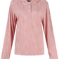 Textured Long Sleeve Hoodie