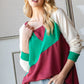 HOPELY Full Size Color Block Long Sleeve T-Shirt