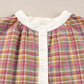Mulit-Color Plaid Round Neck Long Sleeve Blouse