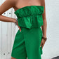 Ruffled Tube Romper