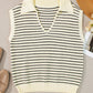 Striped Collared Neck Tank