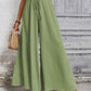 Tied High Waist Wide Leg Pants