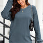 Round Neck Dropped Shoulder Sweatshirt