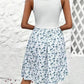Lace Detail Floral Round Neck Sleeveless Dress