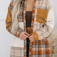 Plaid Button Up Long Sleeve Shacket