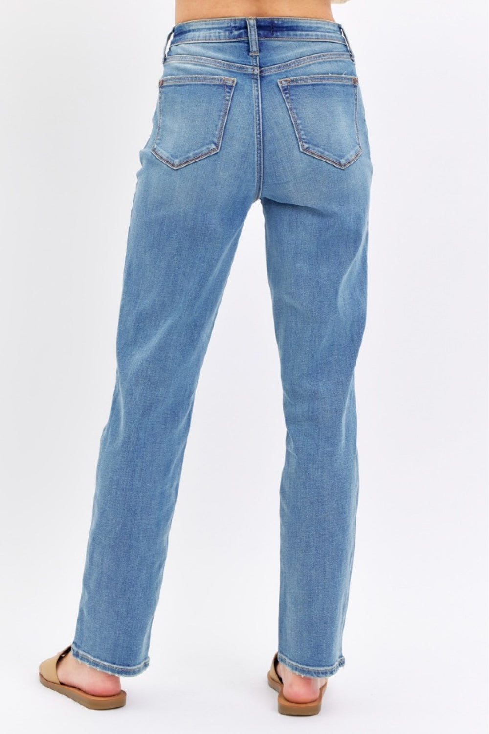 Judy Blue Full Size High Waist Straight Jeans *