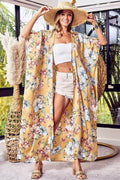 BiBi Floral Side Slit Longline Cardigan - Brand BiBi