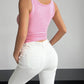 BeYou Quarter Button Square Neck Tank