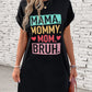 Letter Graphic Short Sleeve Mini Tee Dress