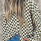 Checkered Collared Neck Long Sleeve Shirt