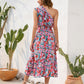 FULL SIZE Ruffled Printed One Shoulder Midi Dress