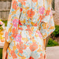 Tied Printed Half Sleeve Romper