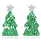 Christmas Tree Acrylic Earrings
