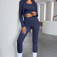 Tank Cropped Active Top and Pants Set
