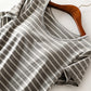 Full Size Striped Round Neck Short Sleeve Dress