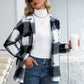 Plaid Button Up Long Sleeve Shacket